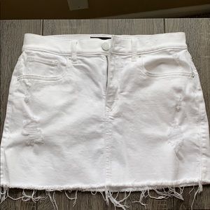 White Express Jean skirt